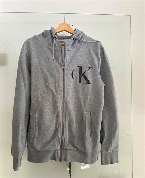 calvin klein sweatjacke grau herren